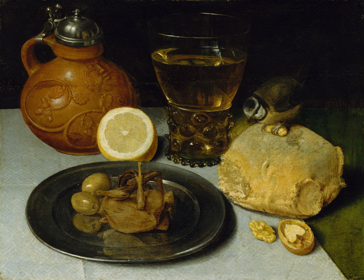 Ainda vida, provavelmente ca. 1625-30. de Georg Flegel