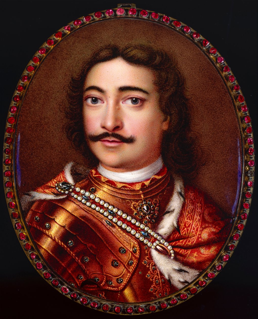 Retrato do Imperador Pedro I, o Grande 1672-1725. de Georg Friedrich Dinglinger
