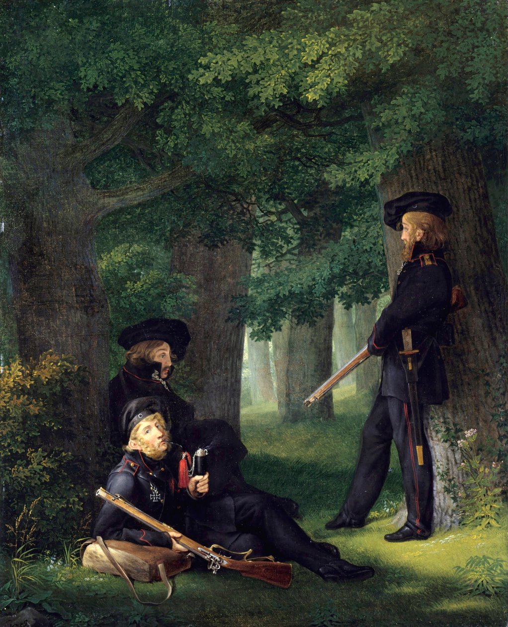 Dever do posto avançado 1815 de Georg Friedrich Kersting