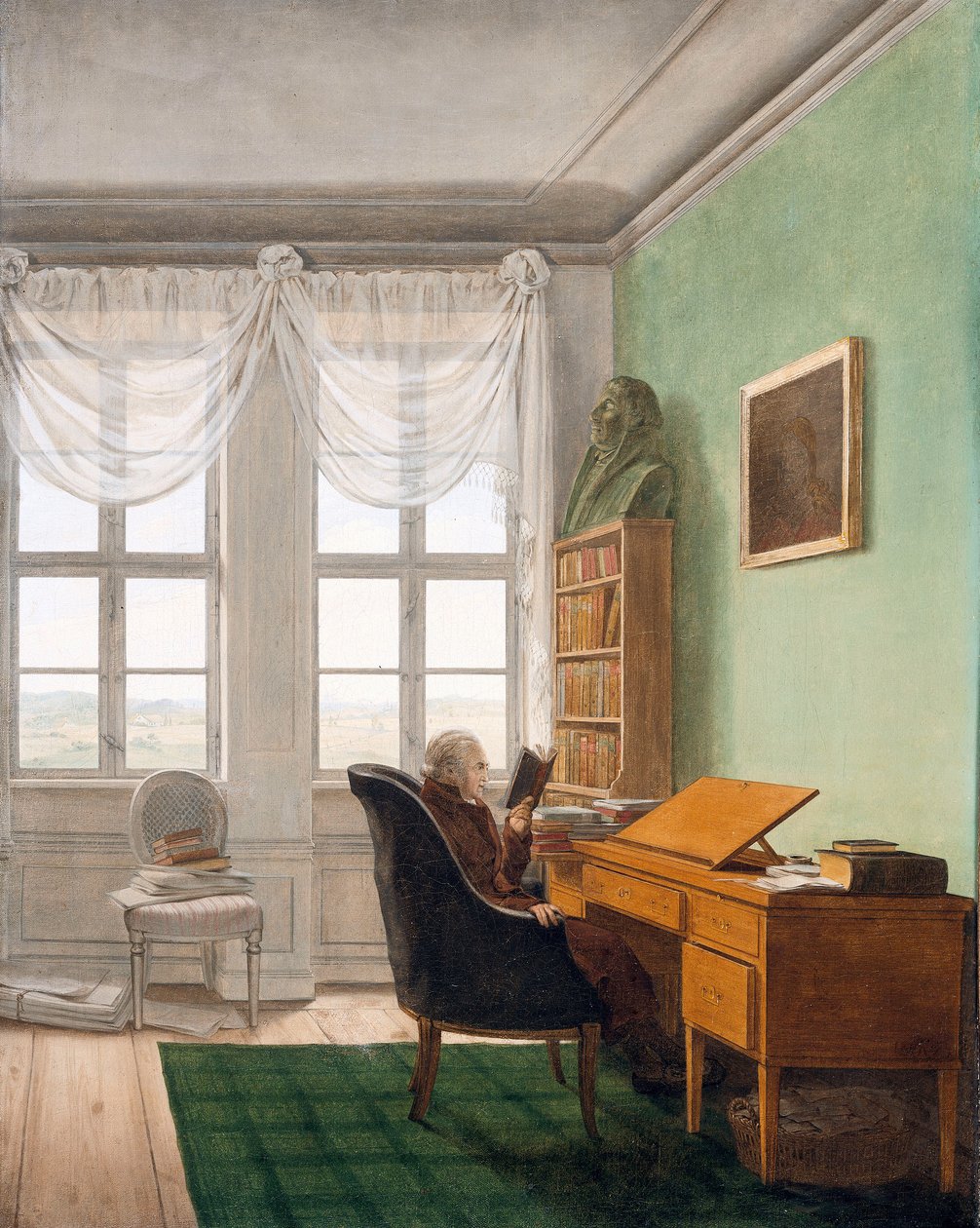 O gabinete de estudo de Reinhard de Georg Friedrich Kersting