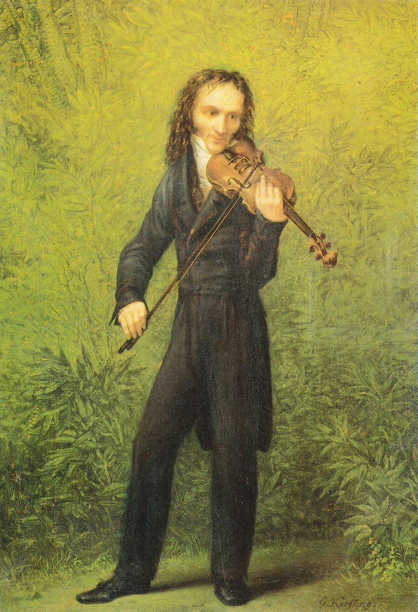 O violinista Niccolò Paganini de Georg Friedrich Kersting