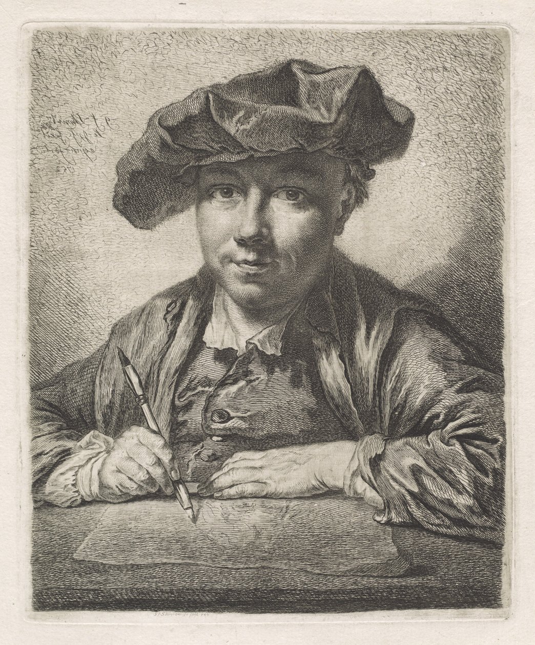 Auto-retrato de Georg Friedrich Schmidt