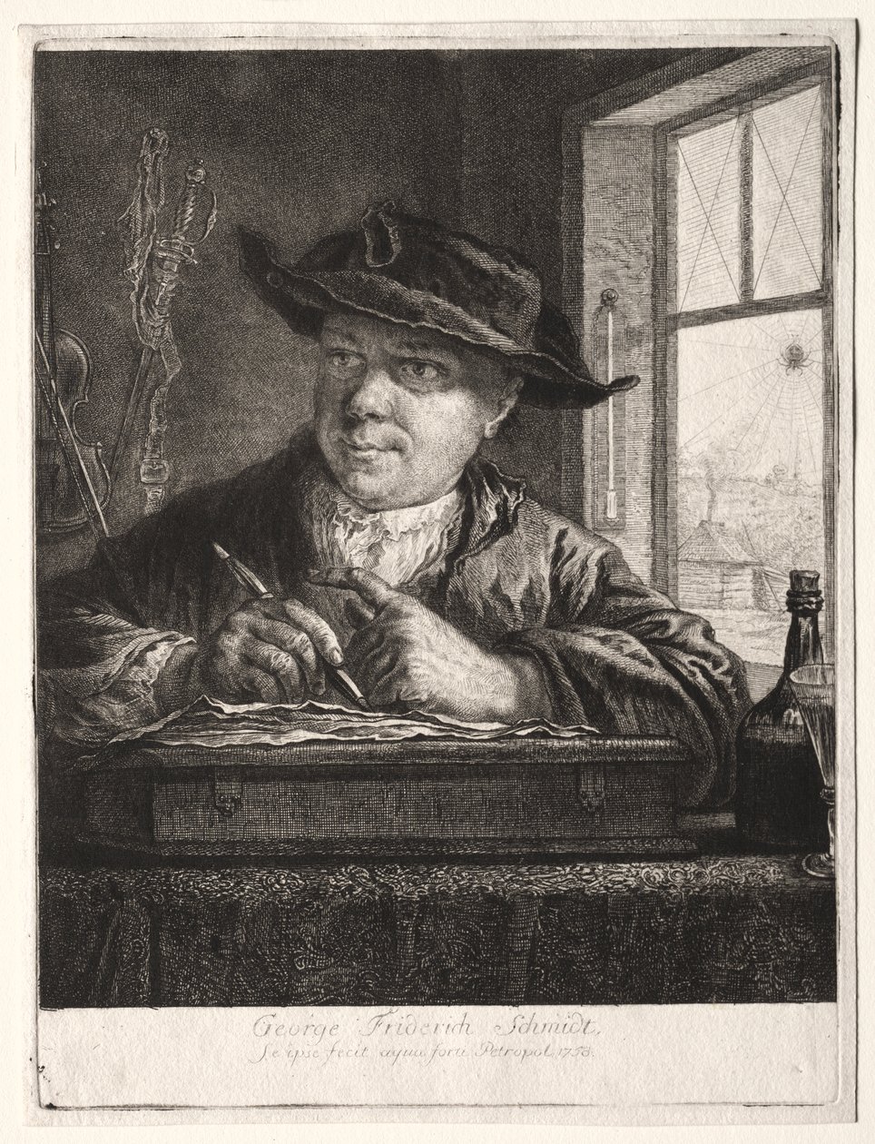 Auto-retrato de Georg Friedrich Schmidt