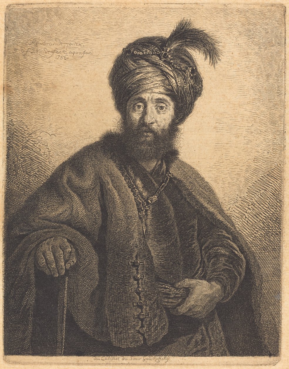 O Persa de Georg Friedrich Schmidt after Rembrandt van Rijn
