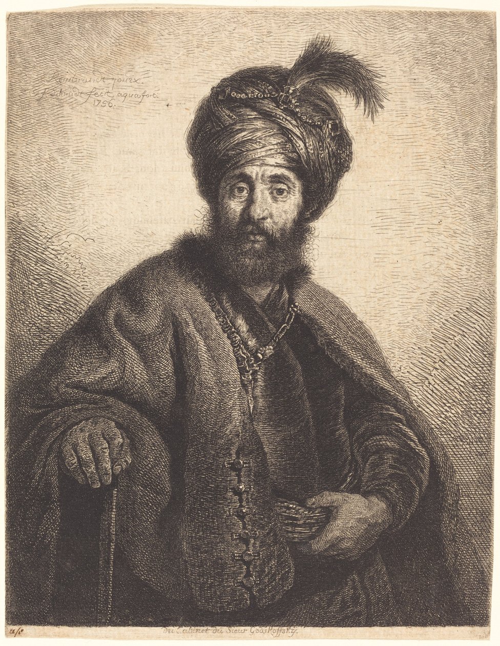 O Persa de Georg Friedrich Schmidt after Rembrandt van Rijn