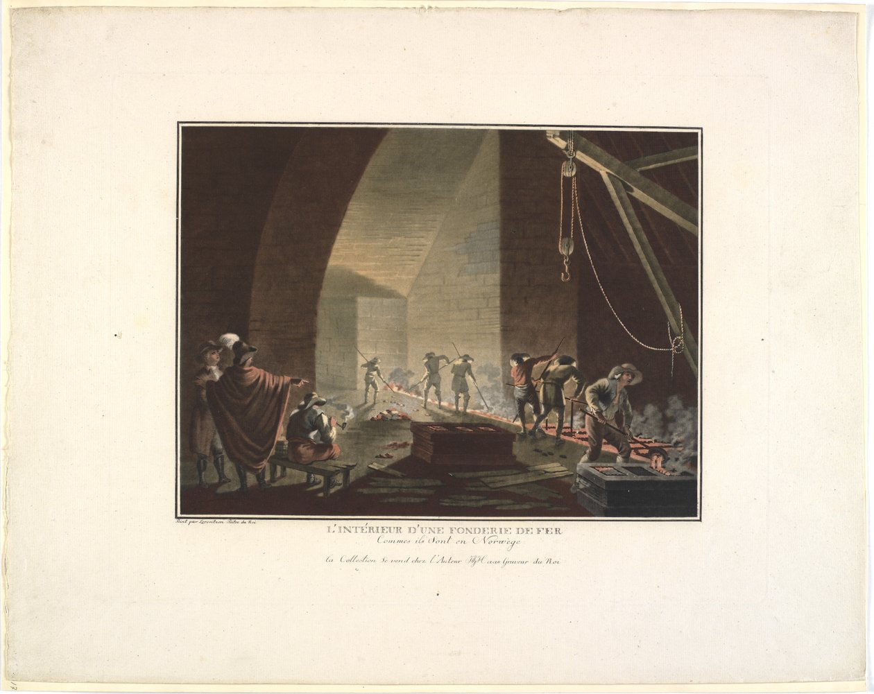 Interior de uma fundição de ferro de Georg Haas