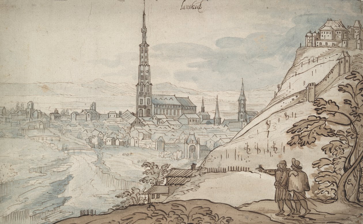 Vista de Landshut de Georg Hoefnagel