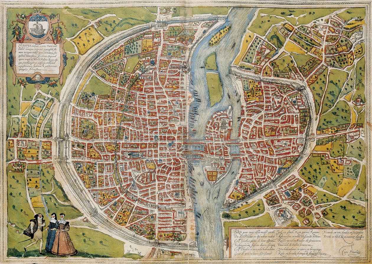BRAUN, George (1541-1622). ORTELIUS, Abraham (1527-1598). HOGENBERG, Franz (1535-1590). Civitatis Orbis Terrarum (Theatrum orbis terrarum). 1572-1617. Paris (1572). Volume I. Gravura. ESPANHA. CASTELA E LEÃO. Salamanca. Biblioteca da Universidade de Salama de Georg Hogenberg Franz (1535 90) & Ortelius Abraham (1527 98) Braun