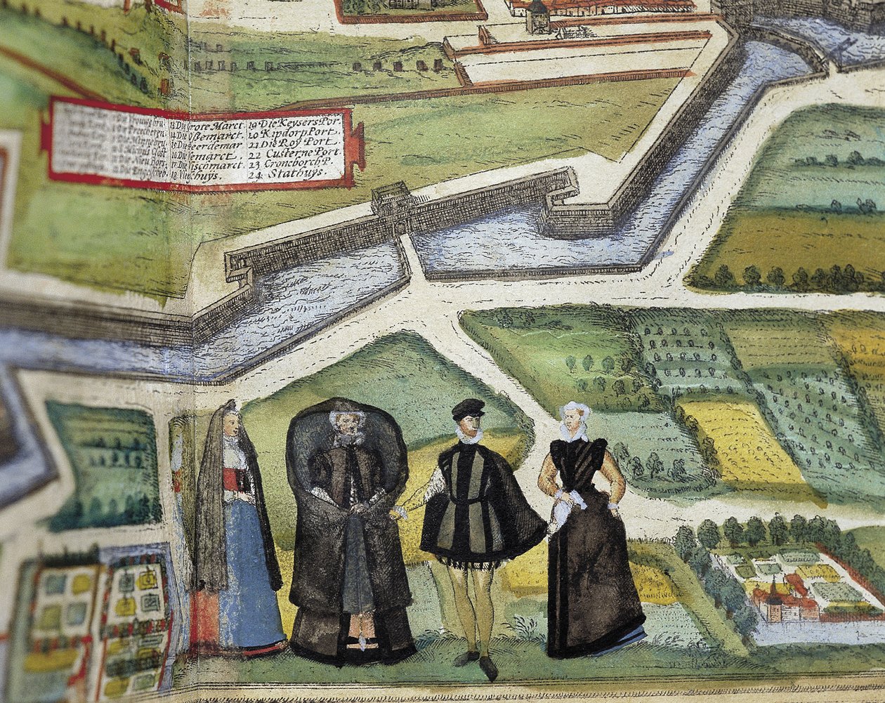 BRAUN, George (1541-1622). ORTELIUS, Abraham (1527-1598). HOGENBERG, Franz (1535-1590). Civitatis Orbis Terrarum (Theatrum orbis terrarum). 1572-1617. Antuérpia (1572). Pormenor inferior. Volume I. Gravura. ESPANHA. CASTELA E LEÃO. Salamanca. Universidade  de Georg Hogenberg Franz (1535-90) & Ortelius Abraham (1527-98) Braun