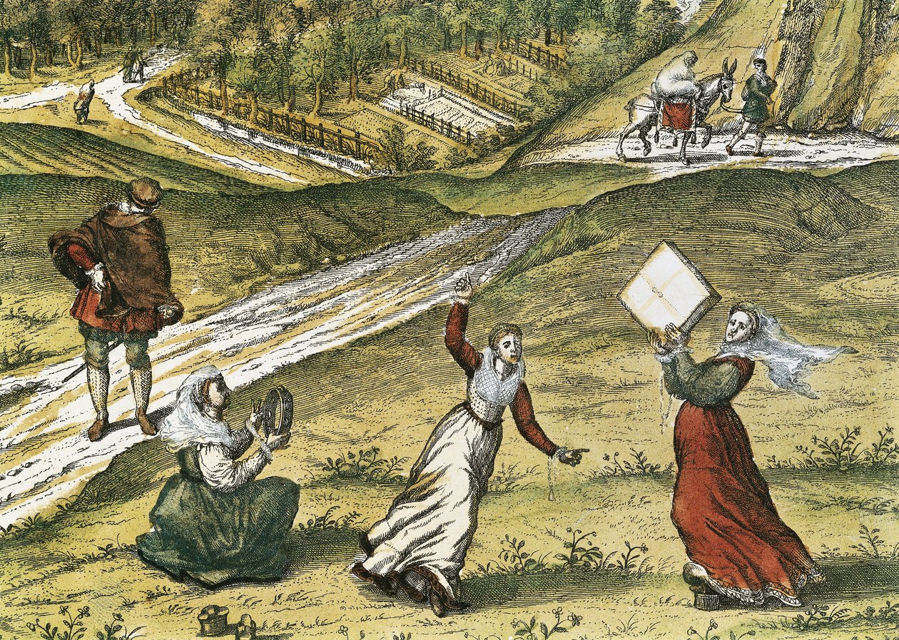 Andalus danseurs Detalhe de Granada, no Volume 1 "Civitatis Orbis Terrarum" (Tetraum orbis terrarum). Eau forte en couleurs de Abraham Ortelius (1527-1598), George Braun (1541-1622) e Franz Hogenberg (1535-1590), publicado em 1572-1617. Arquivos Históricos de Georg Hogenberg Franz and Ortelius Abraham Braun