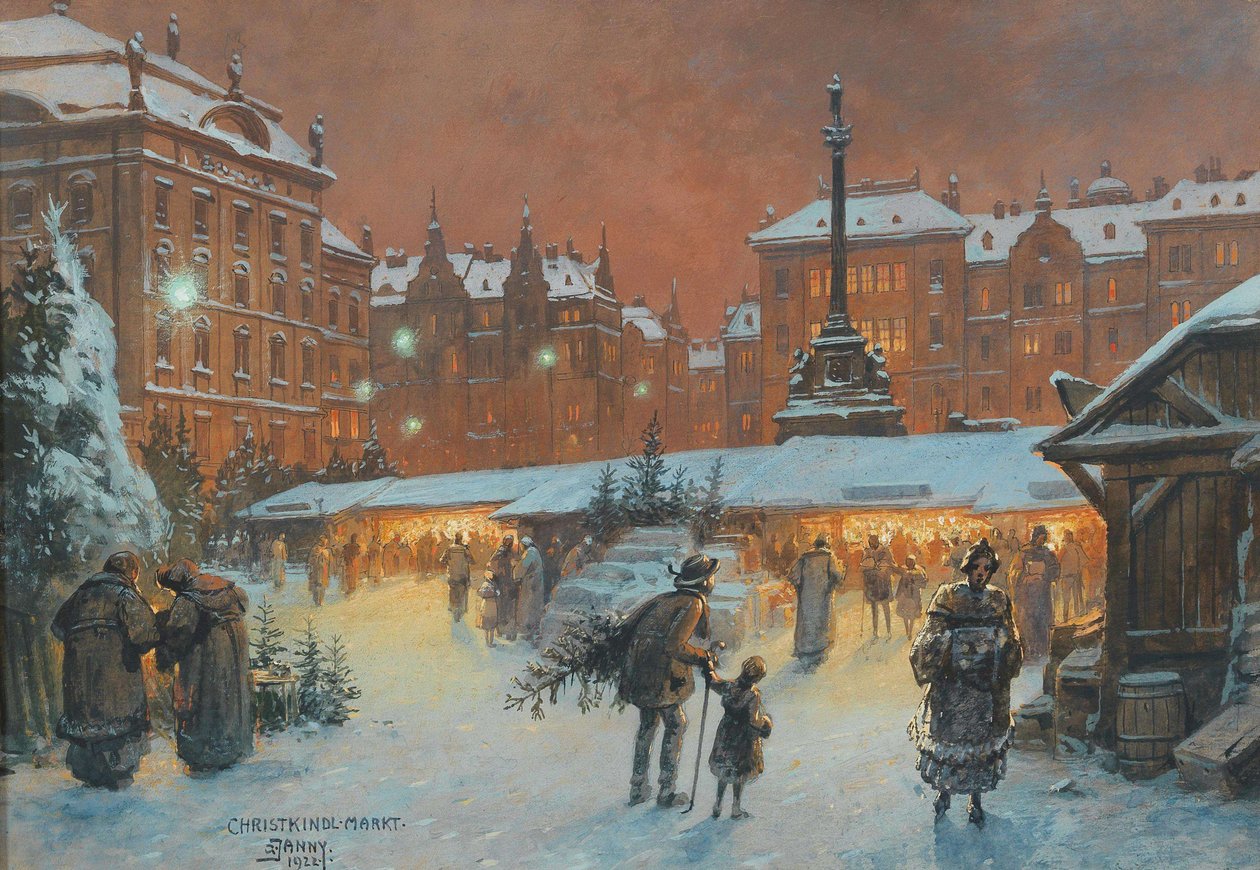 Mercado de Natal, 1922. de Georg Janny