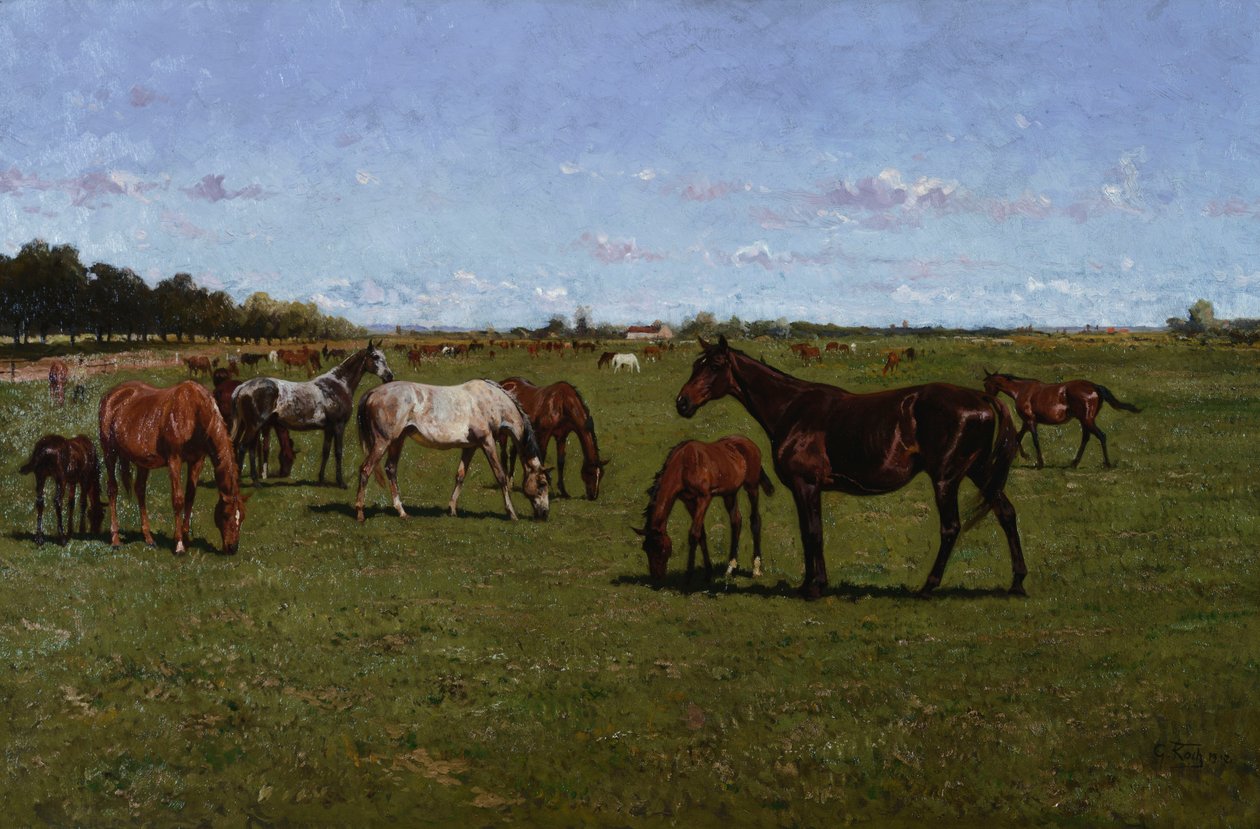Éguas e Potros, 1917 de Georg Koch