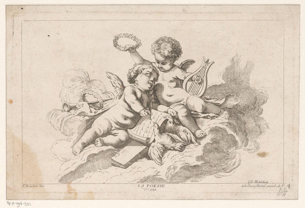 Poëzie La Poesie (título no objeto) Livre des Arts (título da série) de Georg Leopold Hertel