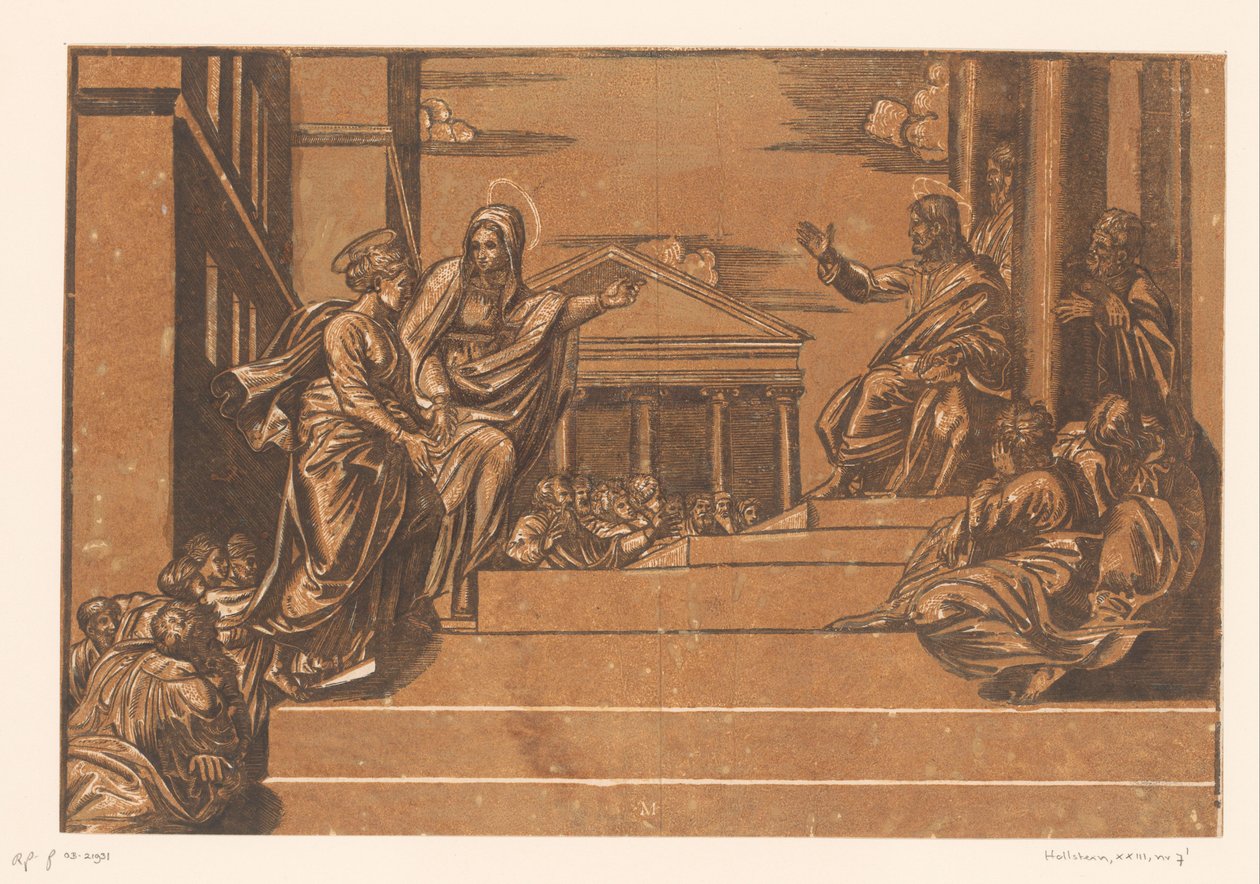 Marta leva Maria Madalena ao templo de Georg Matheus