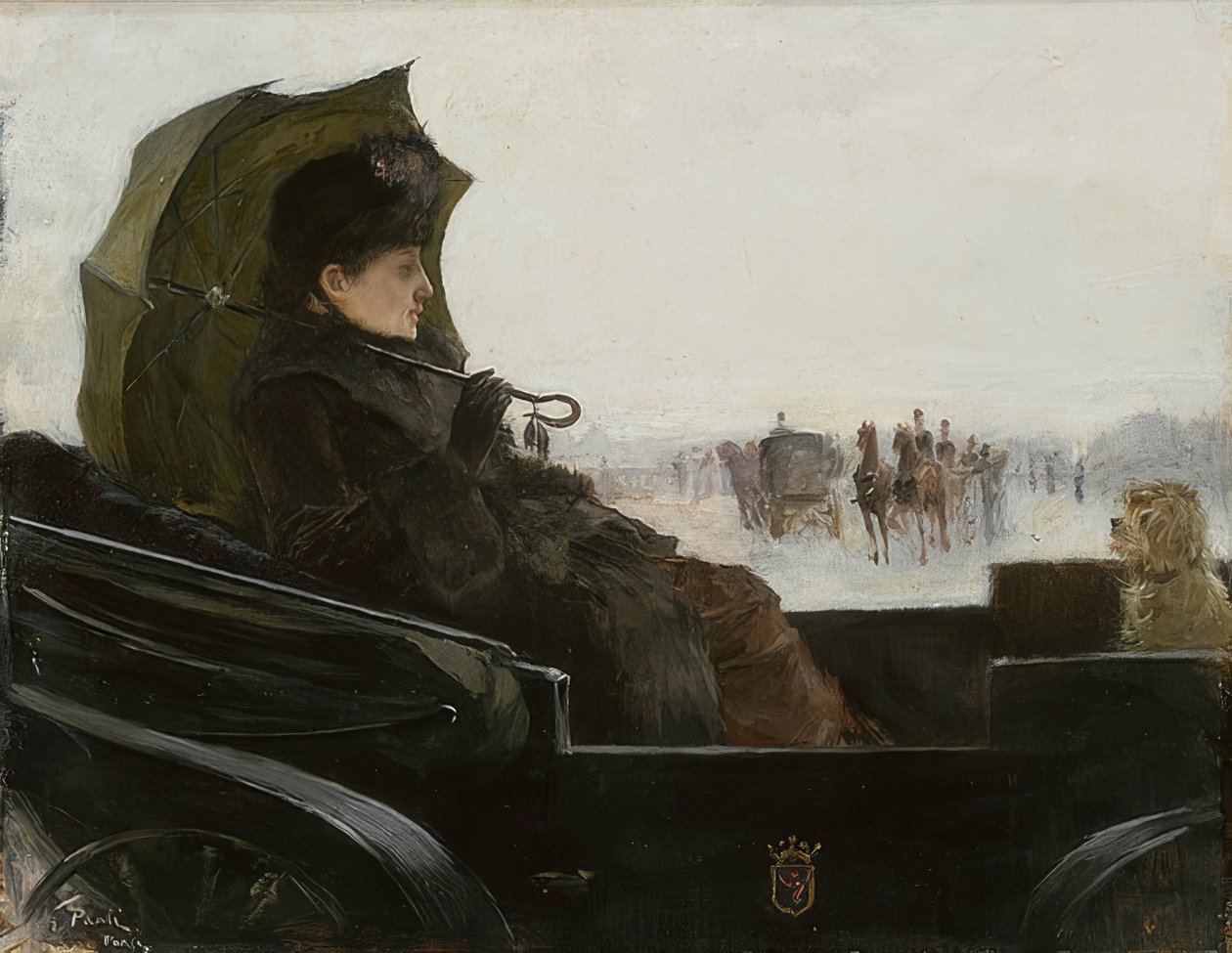 Senhora do Landauer, Paris. Por volta de 1881 a 1883 de Georg Pauli