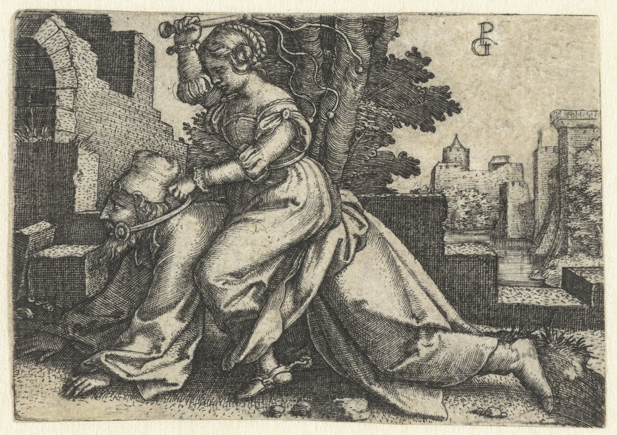 Aristóteles em Phyllis (Campaspe) de Georg Pencz