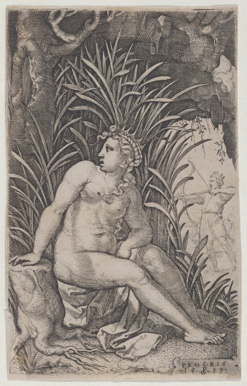 Céfalo e Prócris, de The Greek Heroines, 1539., 1539. de Georg Pencz