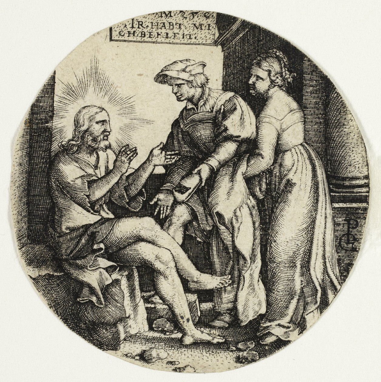 Vestir os Nus, de Os Sete Atos de Misericórdia de Georg Pencz