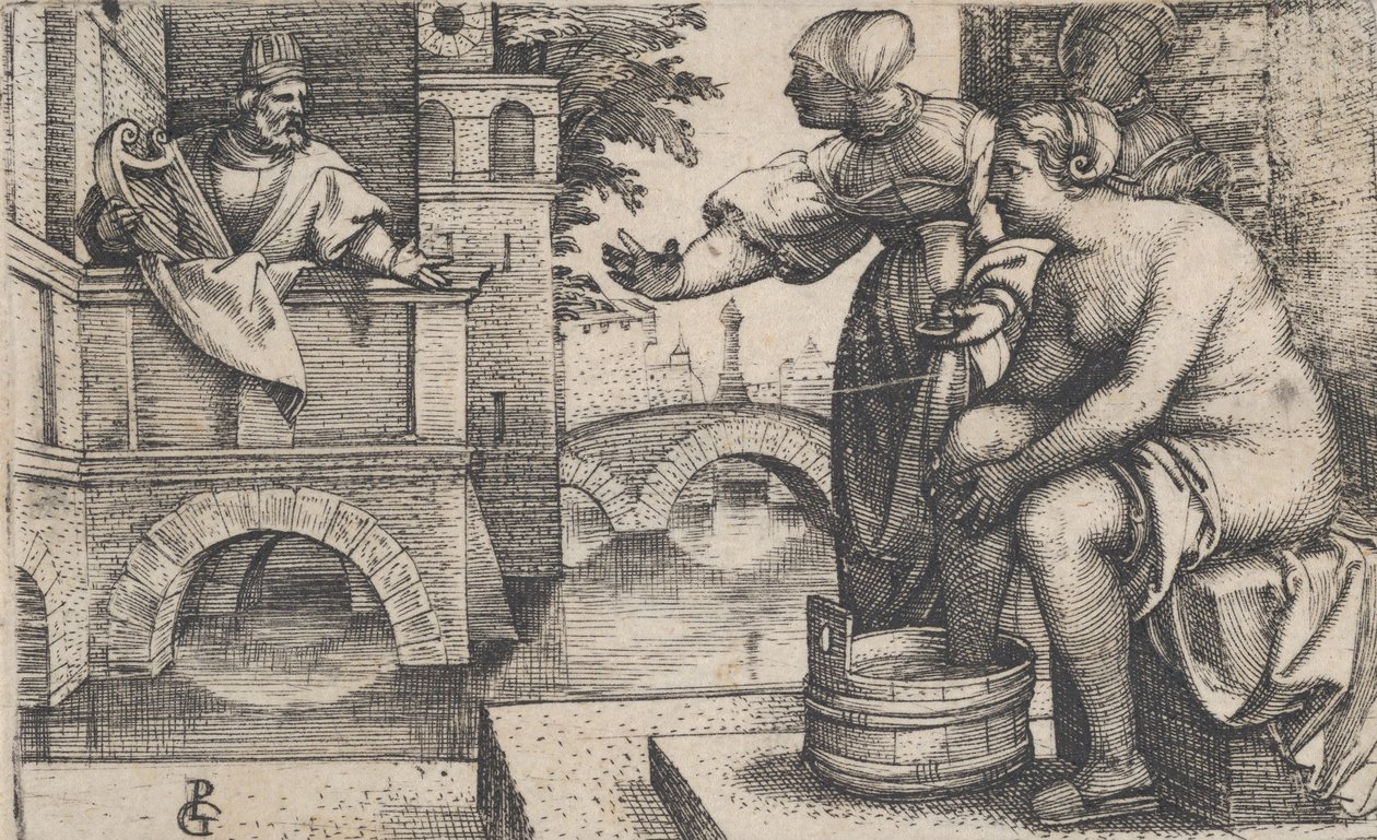 Davi e Bate-Seba. de Georg Pencz