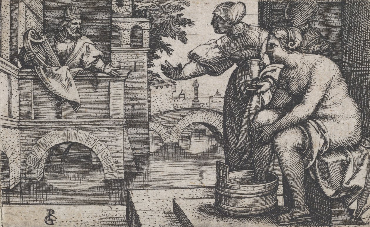 Davi e Bate-Seba. de Georg Pencz