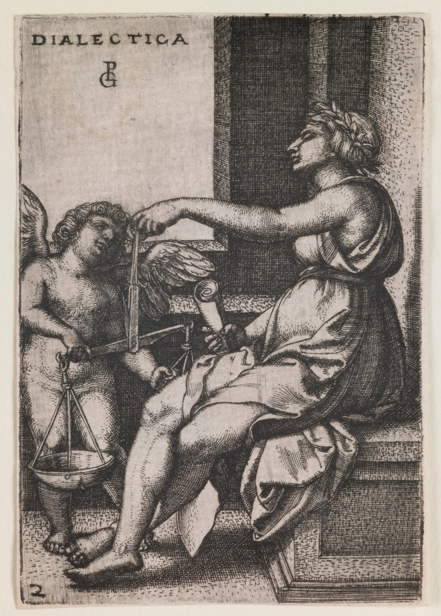 Dialética, da série “As Artes Liberais” de Georg Pencz