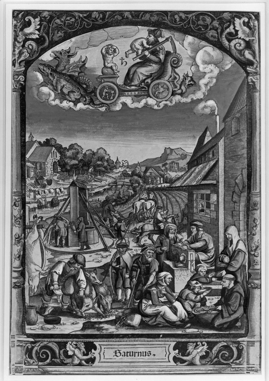 Os sete planetas: Saturno de Georg Pencz
