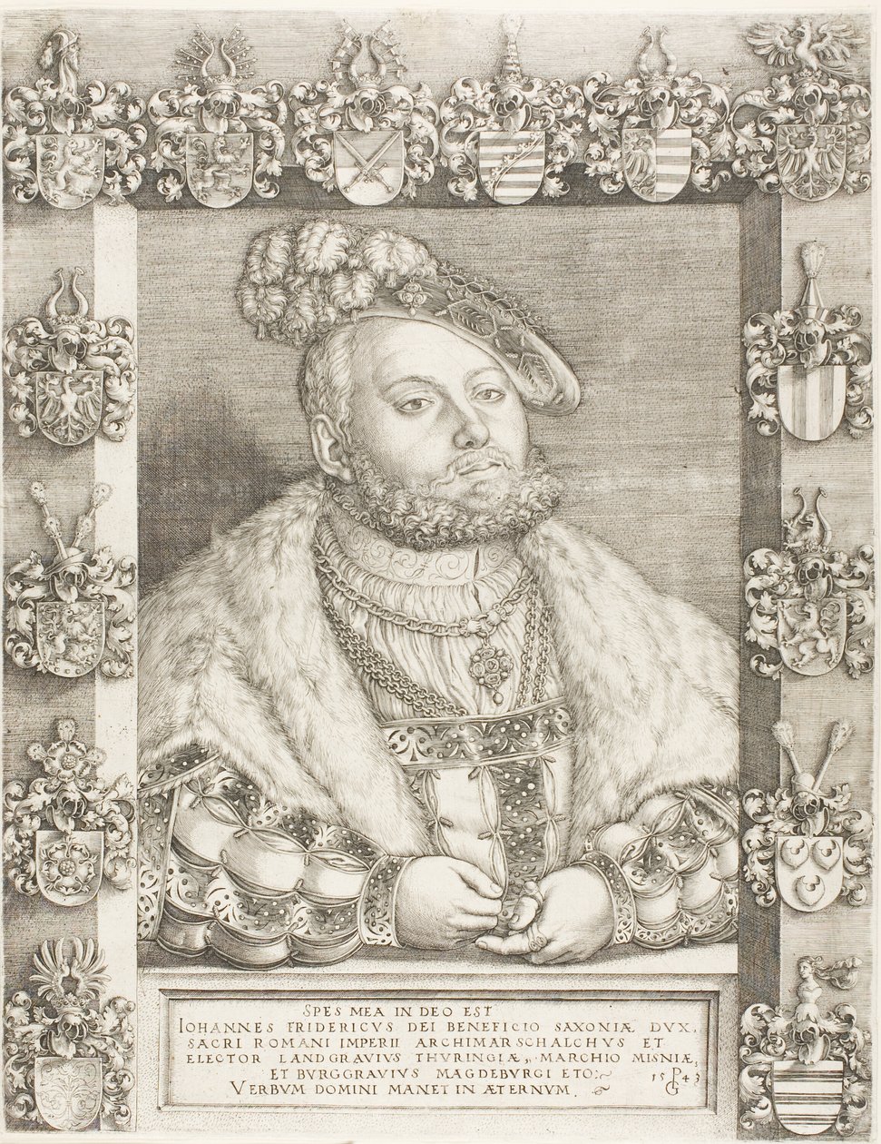 Eleitor João Frederico, o Magnânimo da Saxônia de Georg Pencz
