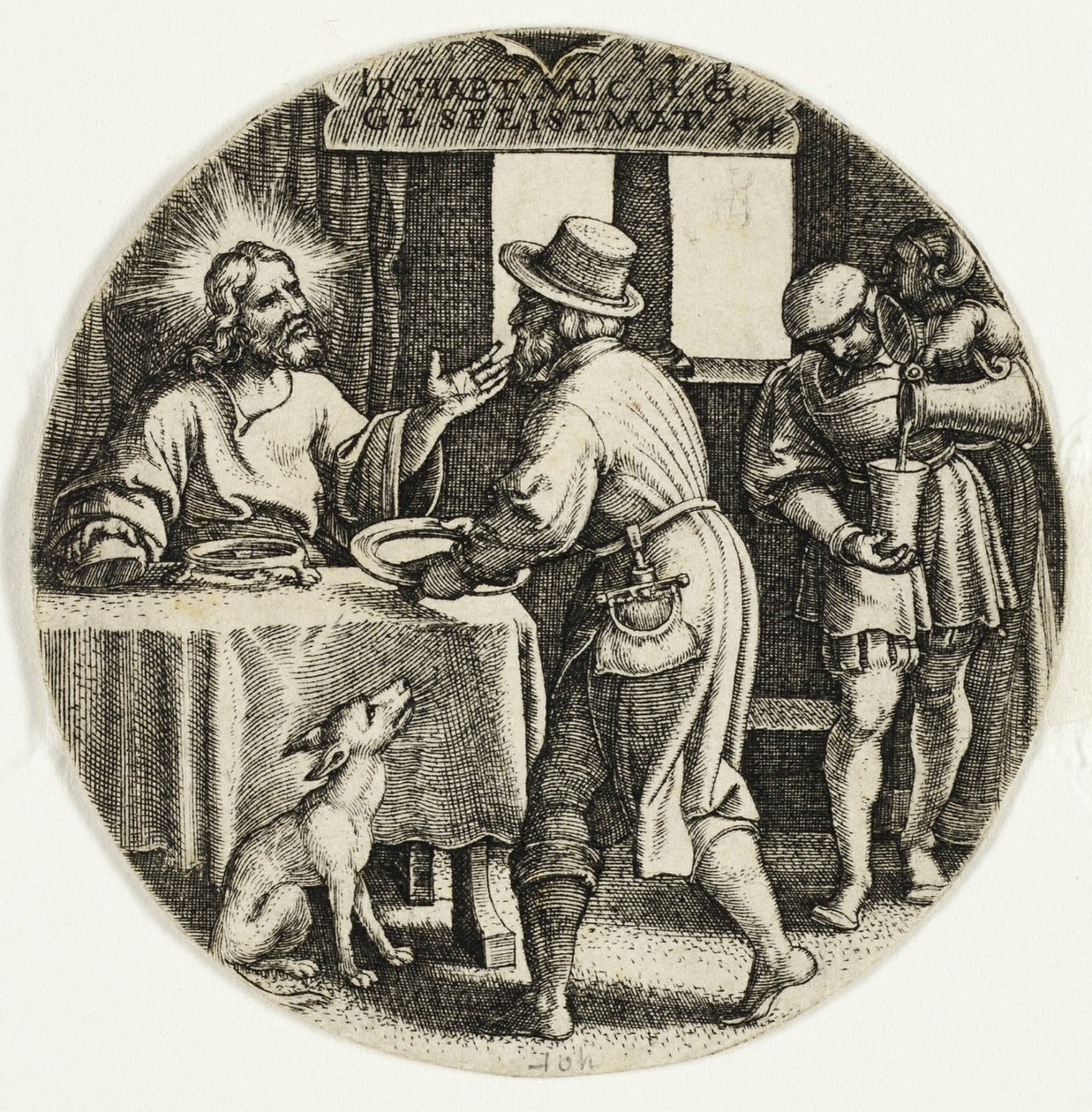 Alimentando os Famintos, de Os Sete Atos de Misericórdia de Georg Pencz