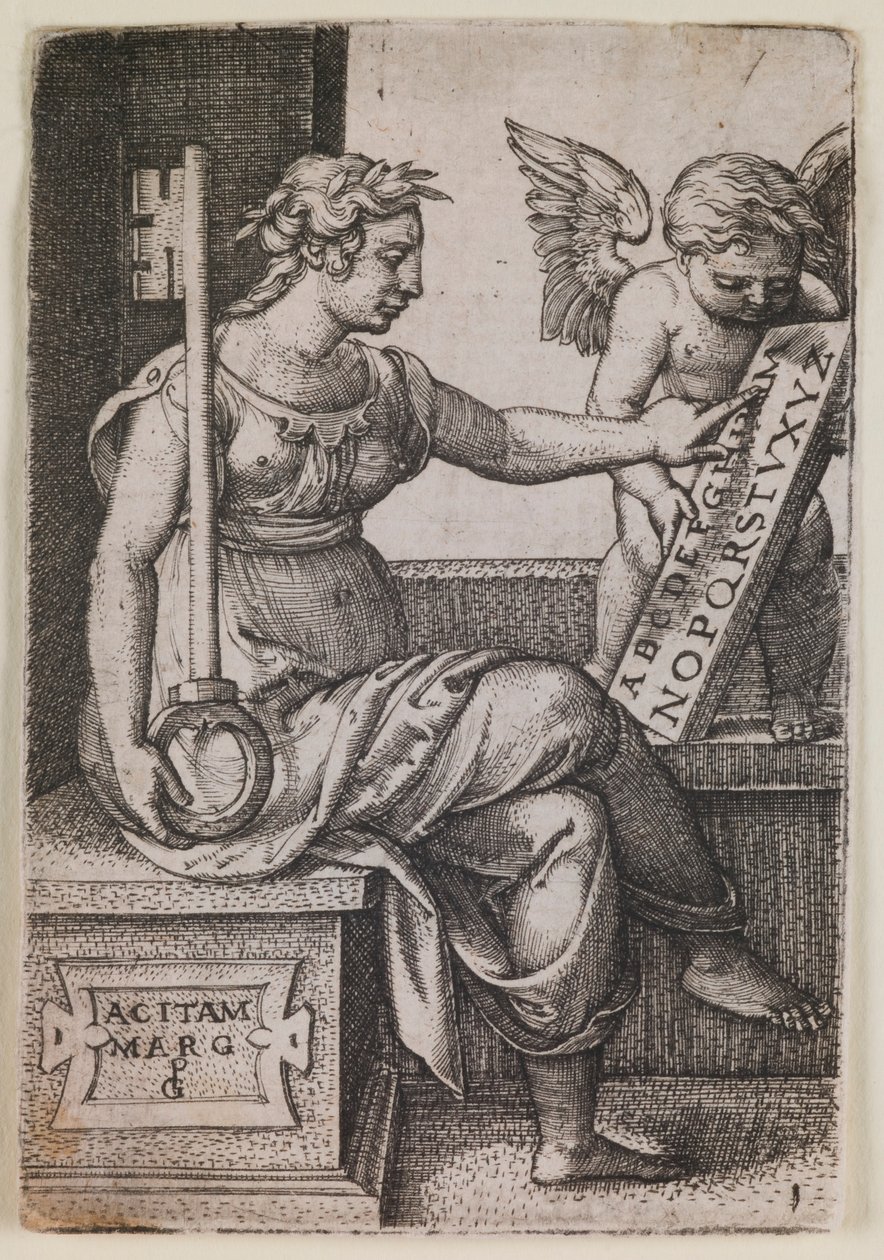 Grammatica, da série “As Artes Liberais” de Georg Pencz