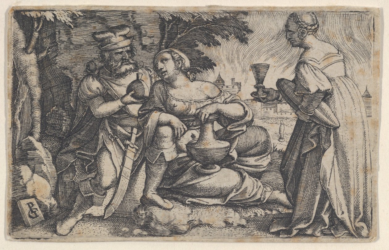 Ló e Suas Filhas. de Georg Pencz
