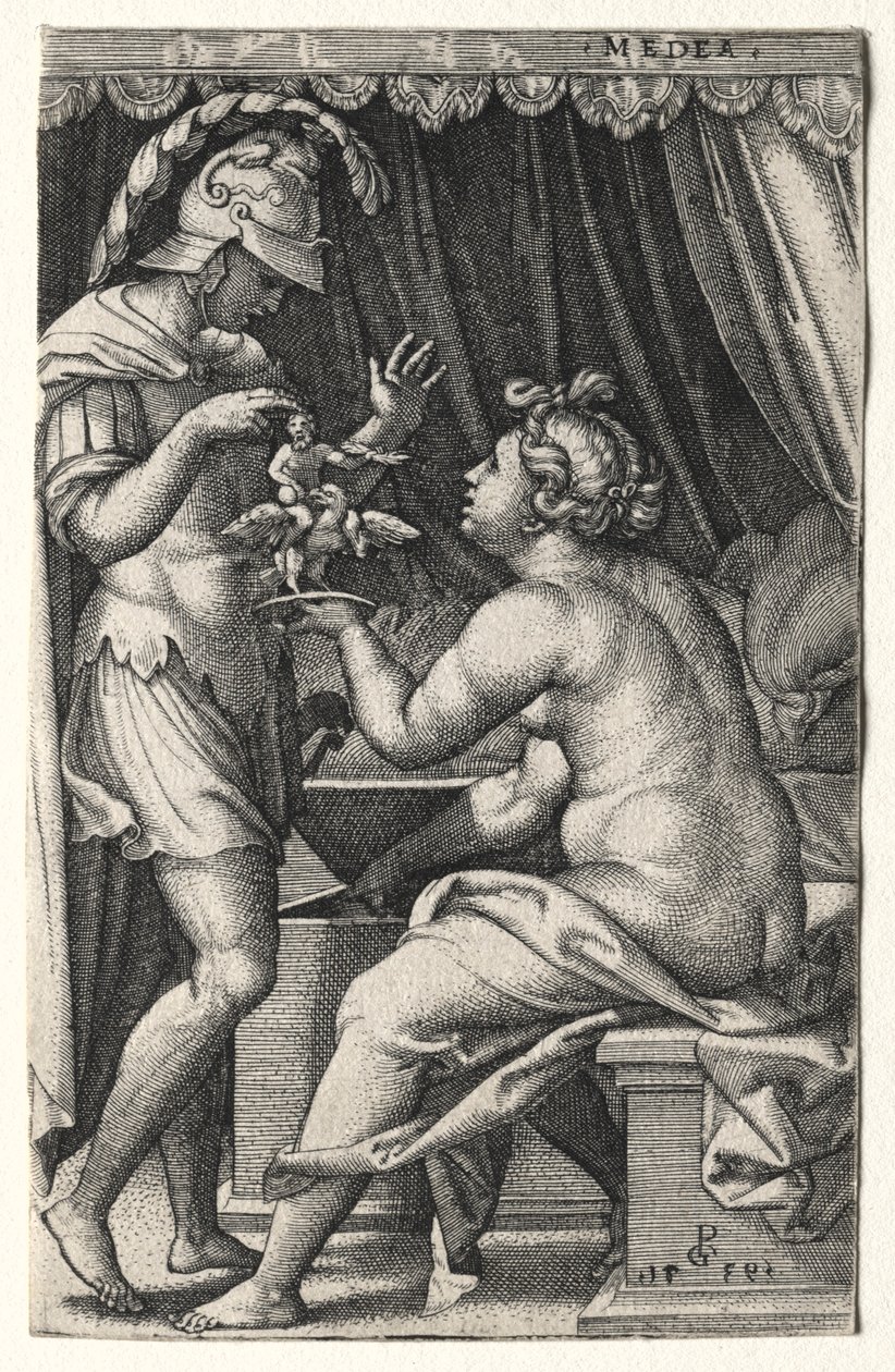 Medeia e Jasão de Georg Pencz