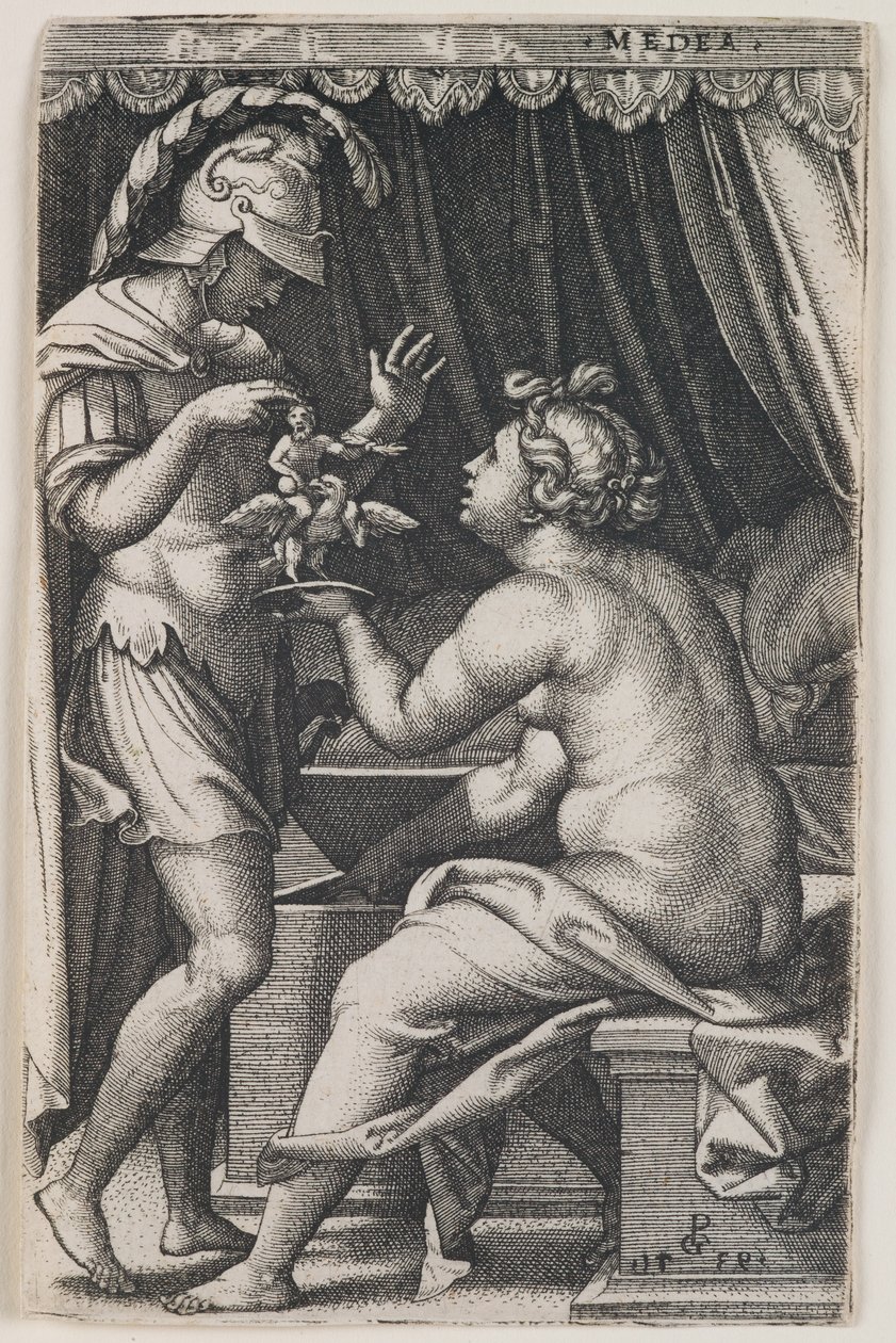 Medeia e Jasão de Georg Pencz
