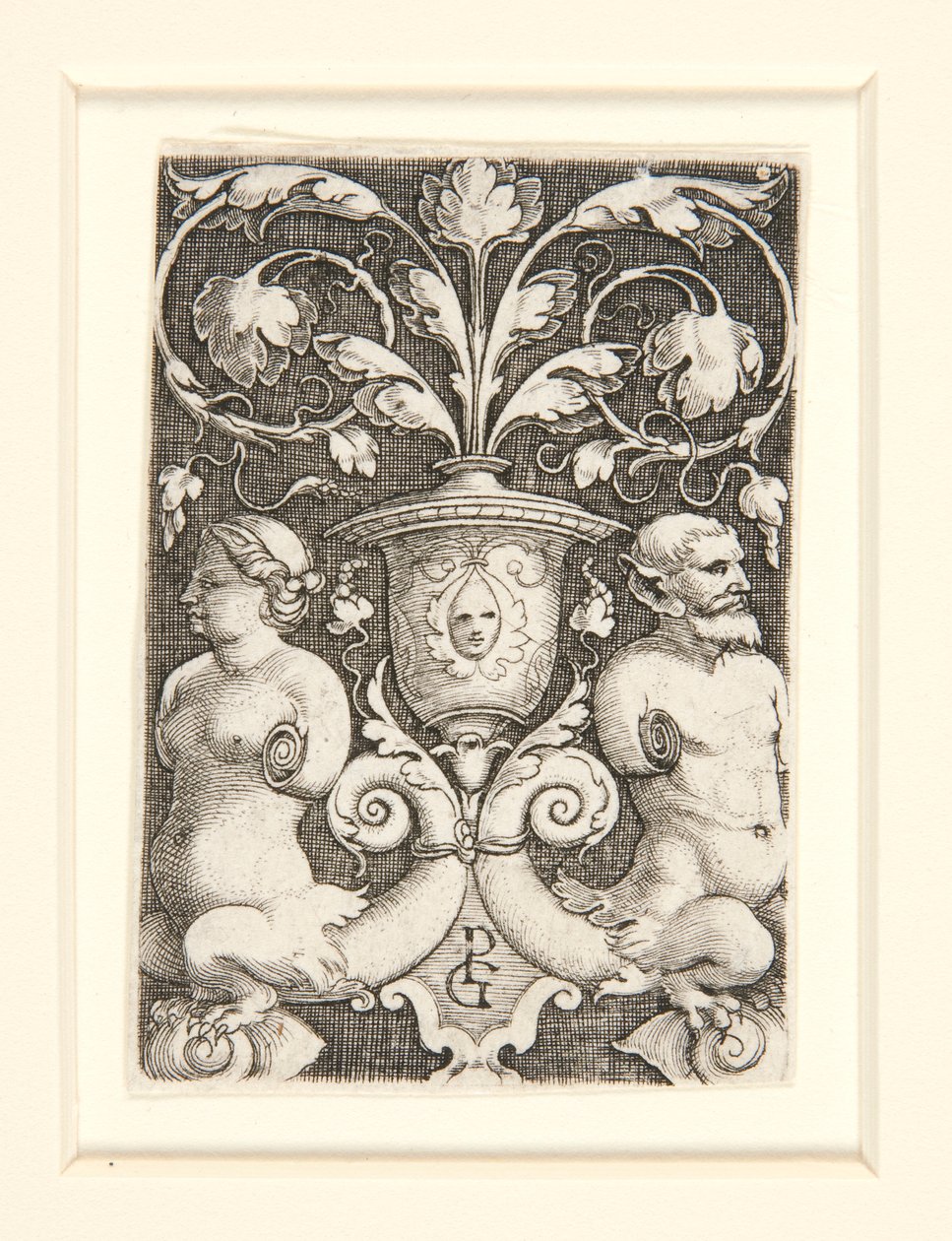 Vaso Ornamental com Duas Figuras de Georg Pencz