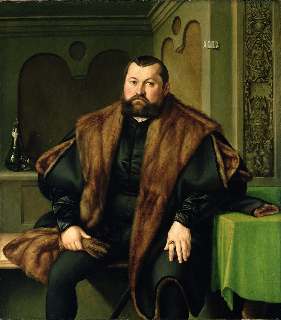Retrato de Sigmund Baldinger (1510-1558), 1545 de Georg Pencz