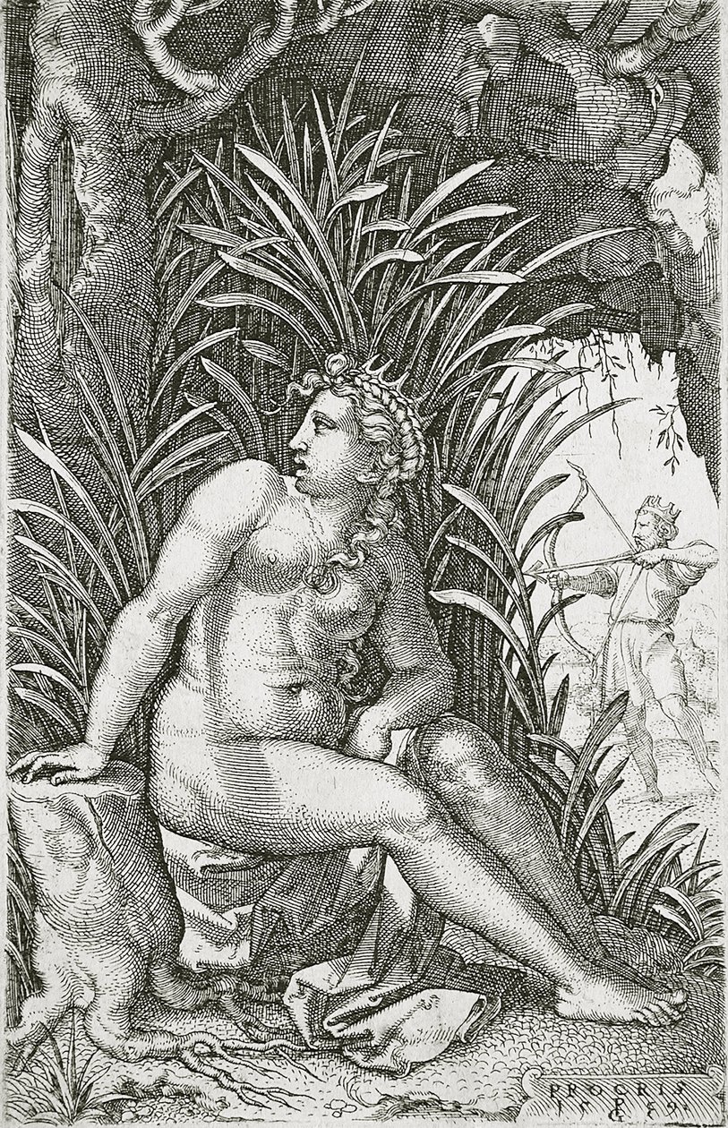 Procris Morto por Cefalus de Georg Pencz