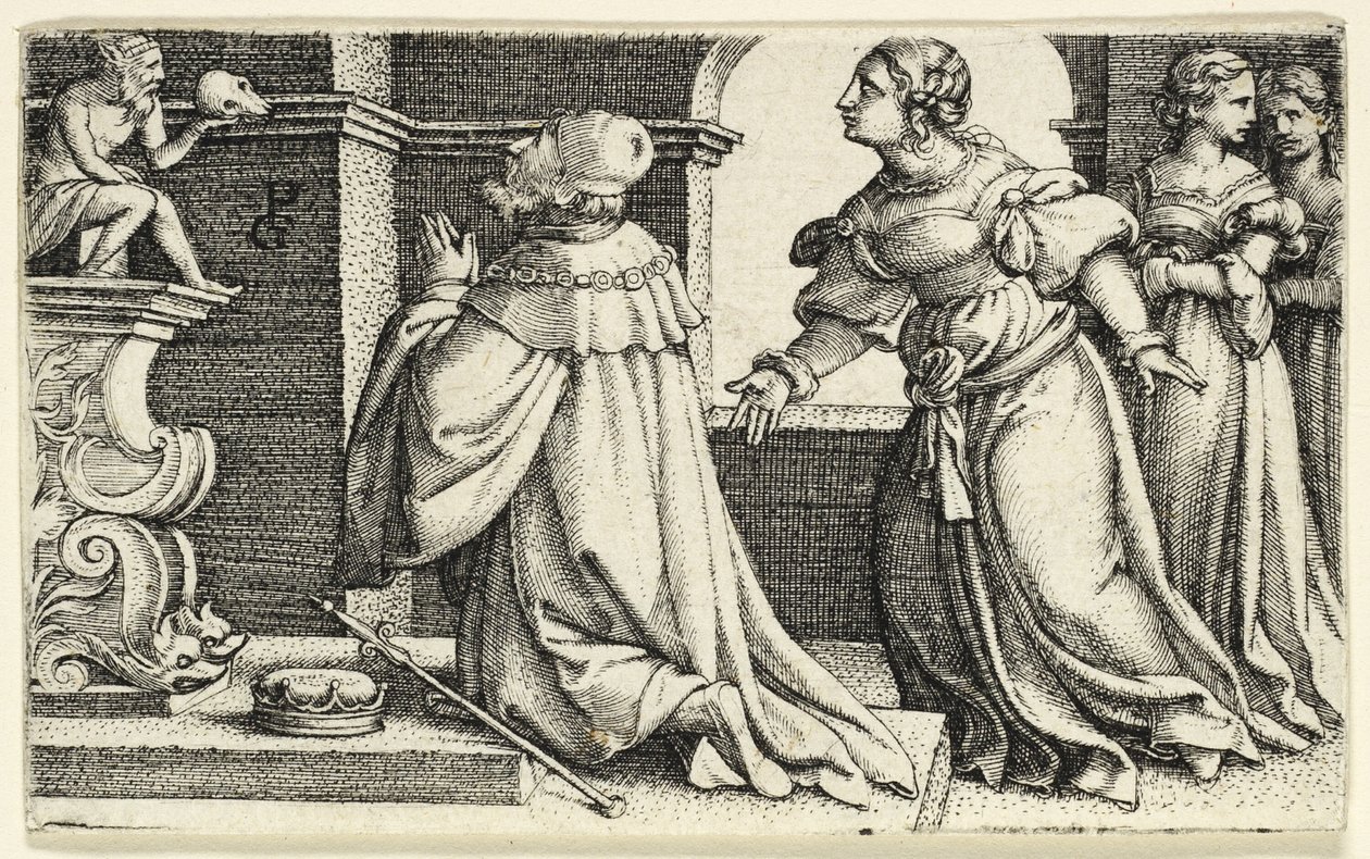 Salomão adorando o ídolo Moloch de Georg Pencz
