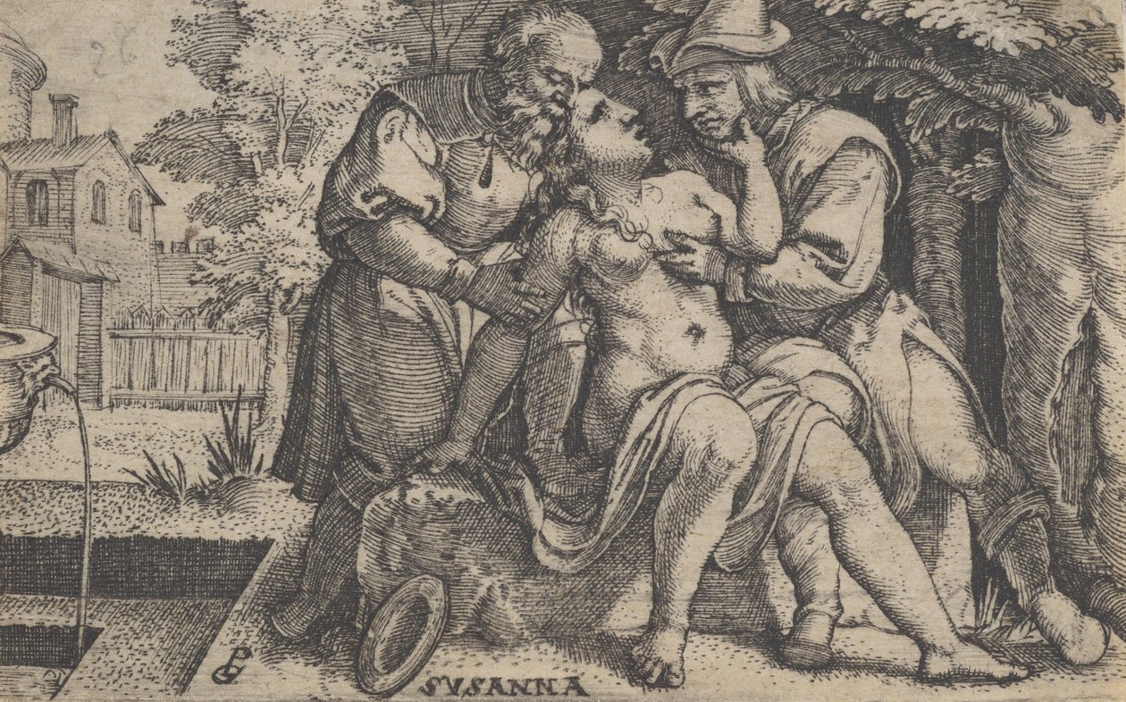 Susana e os Anciãos. de Georg Pencz