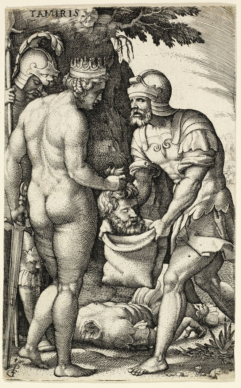 Tamiris, das heroínas gregas de Georg Pencz