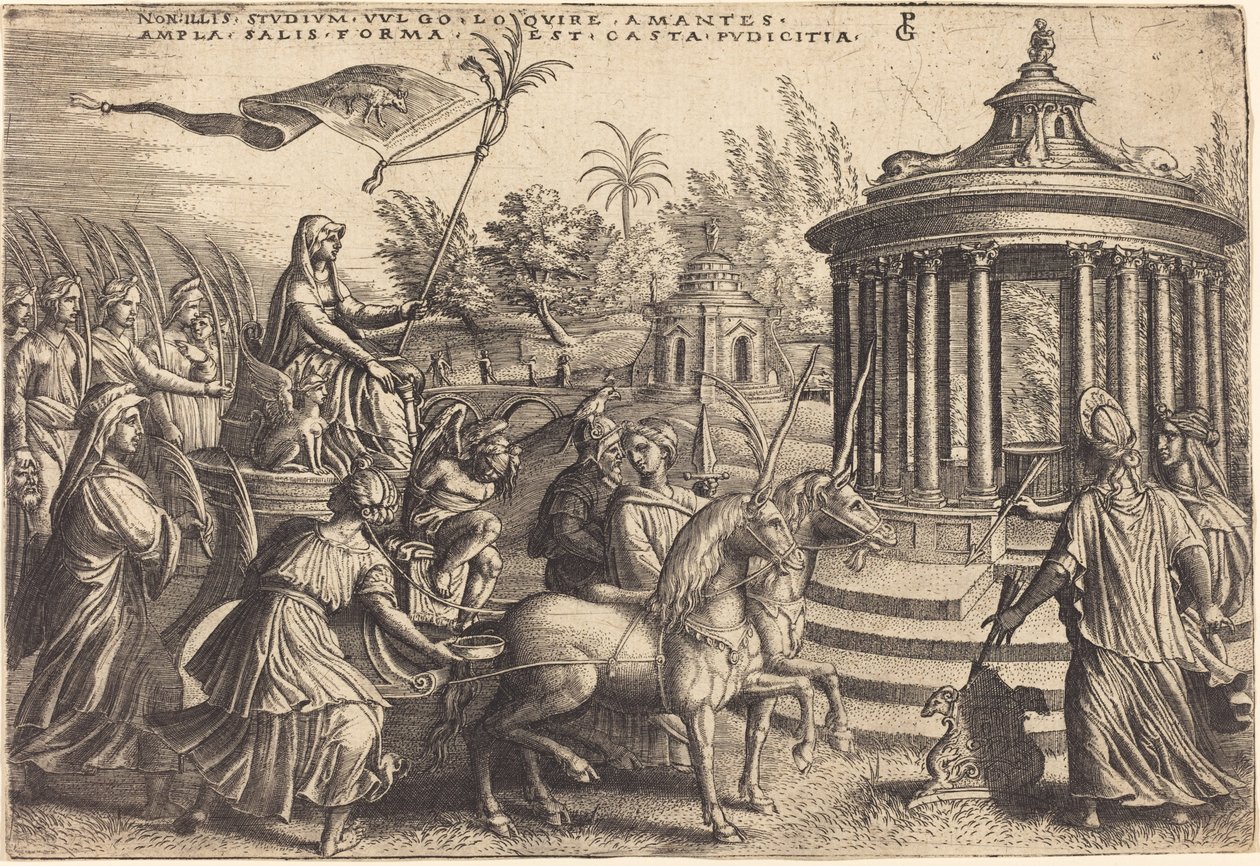 O triunfo da castidade de Georg Pencz