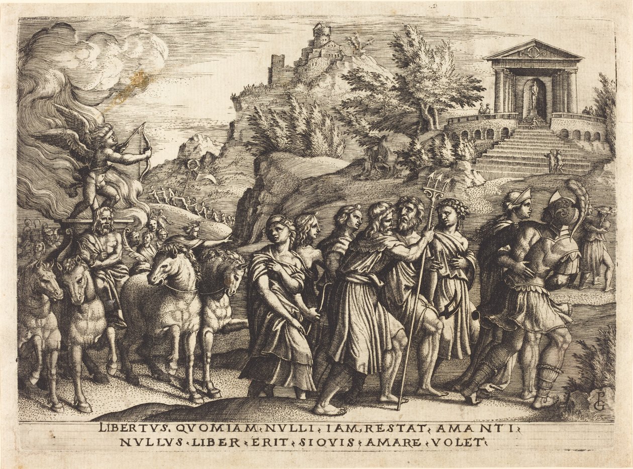 O triunfo do amor de Georg Pencz
