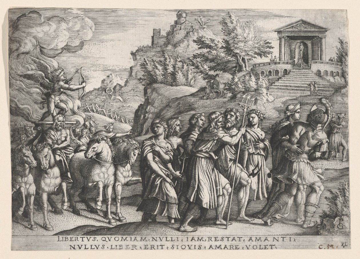 O Triunfo do Amor, de O Triunfo de Petrarca. de Georg Pencz