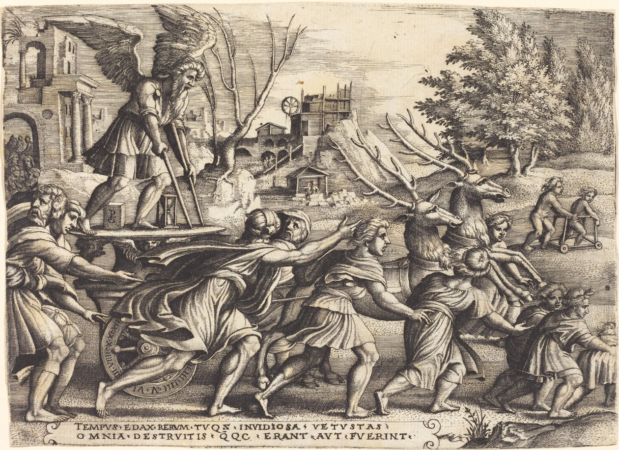 O triunfo do tempo de Georg Pencz