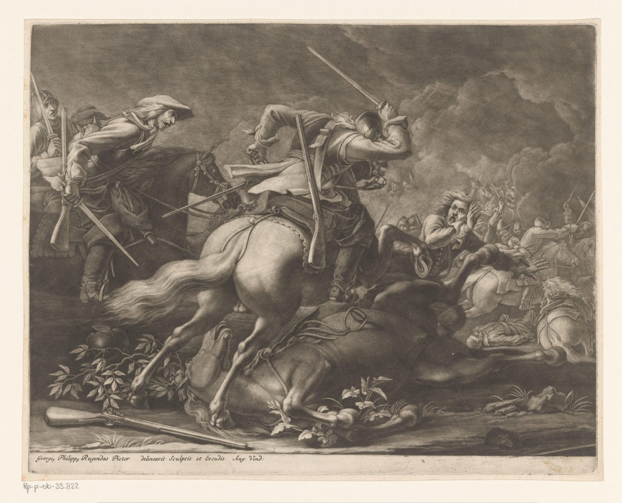 luta equestre de Georg Philipp Rugendas (I)