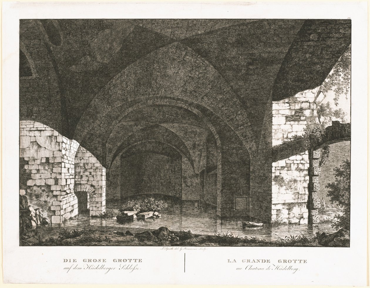 A Grande Gruta do Castelo de Heidelberg de Georg Primavesi, after Peter Speeth