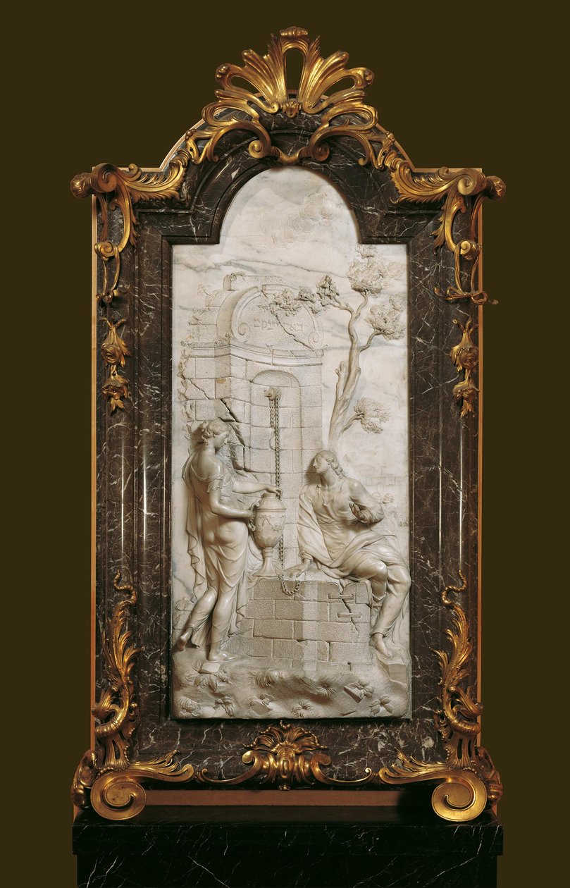 Cristo e a mulher samaritana de Georg Raphael Donner