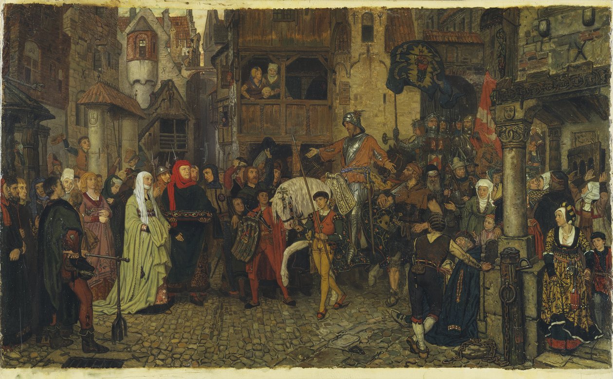 A entrada de Sten Sture the Elder em Estocolmo, 1864 de Georg Rosen