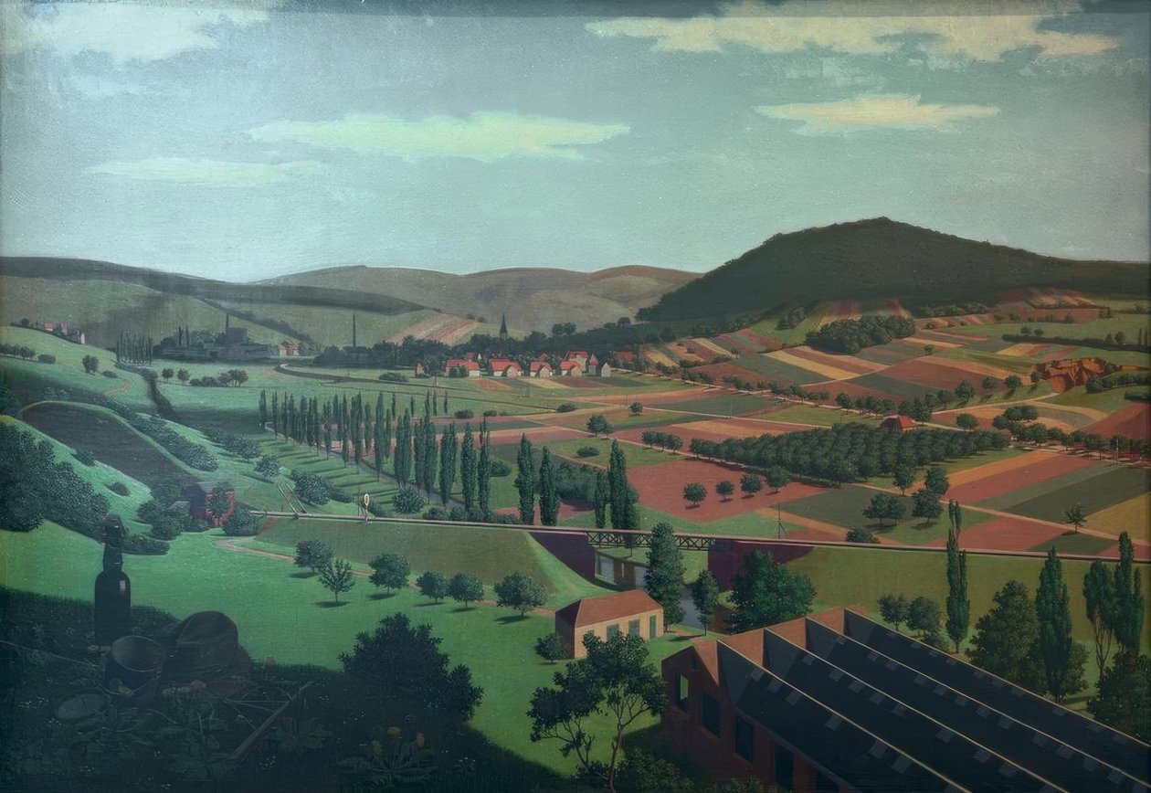 Paisagem perto de Berghausen de Georg Scholz