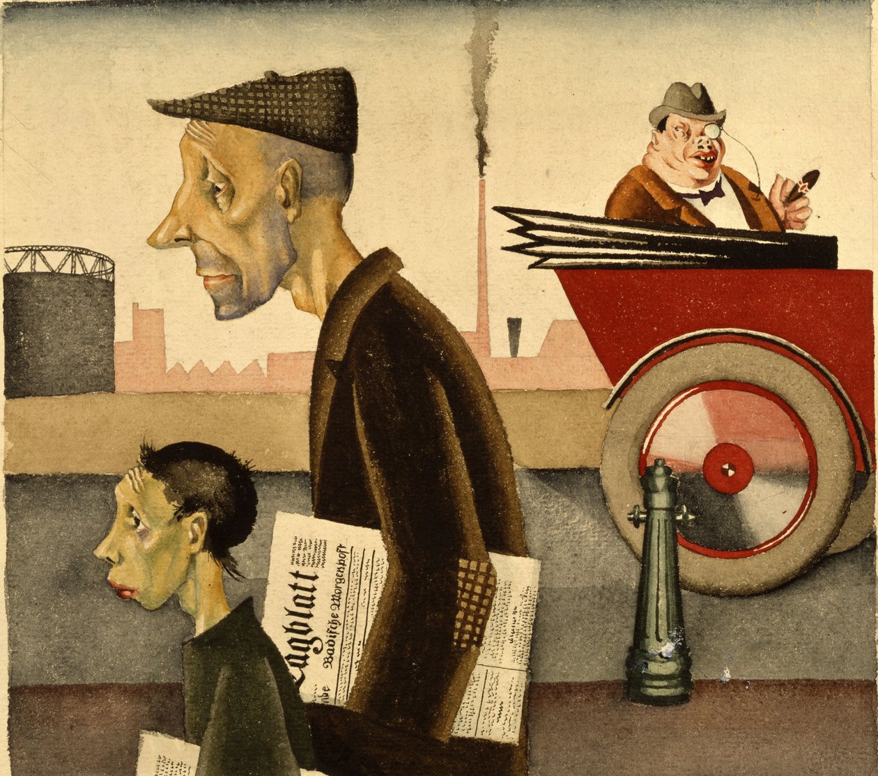 Jornalistas por Georg Scholz (1890-1945) de Georg Scholz