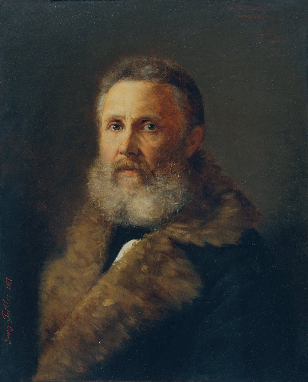 O pintor Carl Teibler, o pai do artista de Georg Teibler