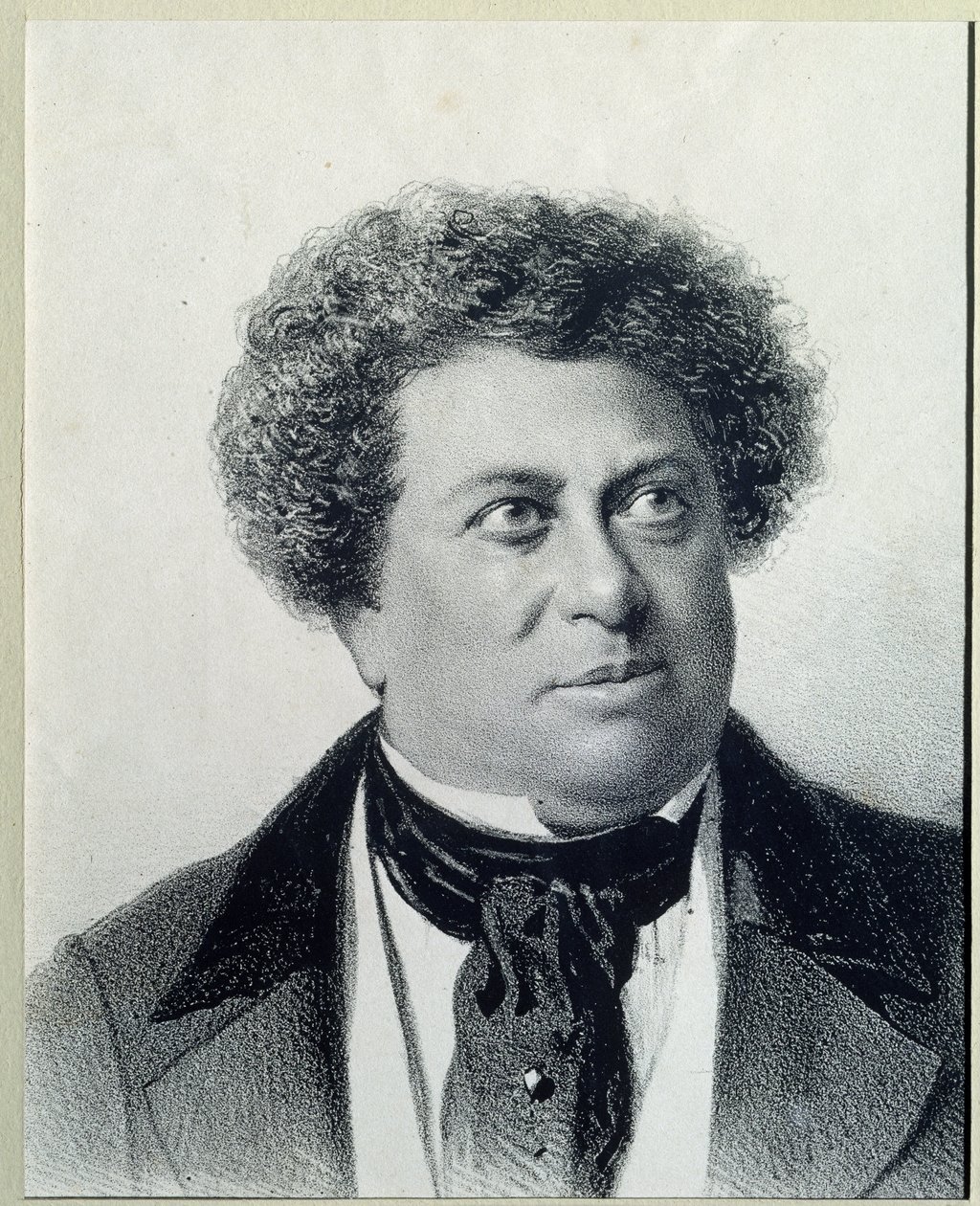 Retrato do autor Alexandre Dumas (1802-1870) de Georg Wilhelm Timm